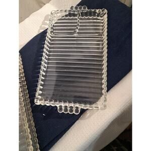 VTG Hazel Atlas "Smoke Sip and Snack" Rolling Tray Ball & Rib Design, Exc. Cond